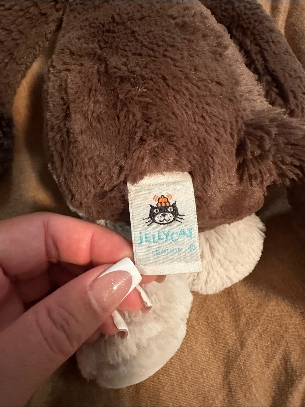 Jellycat Brown and Cream Plush Puppy with Tag - Picture 2 of 3